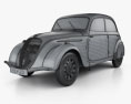 Peugeot 202 Berline 1938 3d model wire render