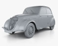 Peugeot 202 Berline 1938 3d model clay render