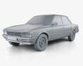 Peugeot 505 1992 Modelo 3D clay render