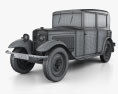 Peugeot 201 1929 Modelo 3D wire render