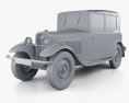 Peugeot 201 1929 3d model clay render
