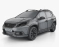 Peugeot 2008 GT Line 2017 3D-Modell wire render