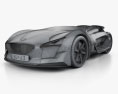 Peugeot EX1 2018 Modèle 3d wire render
