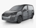 Peugeot Partner Van 2018 Modelo 3D wire render