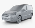 Peugeot Partner Van 2018 Modelo 3D clay render