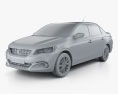 Peugeot 301 2020 3d model clay render