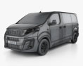 Peugeot Traveller Allure 2019 3d model wire render