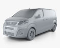 Peugeot Traveller Allure 2019 3d model clay render