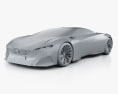 Peugeot Onyx 2012 3d model clay render