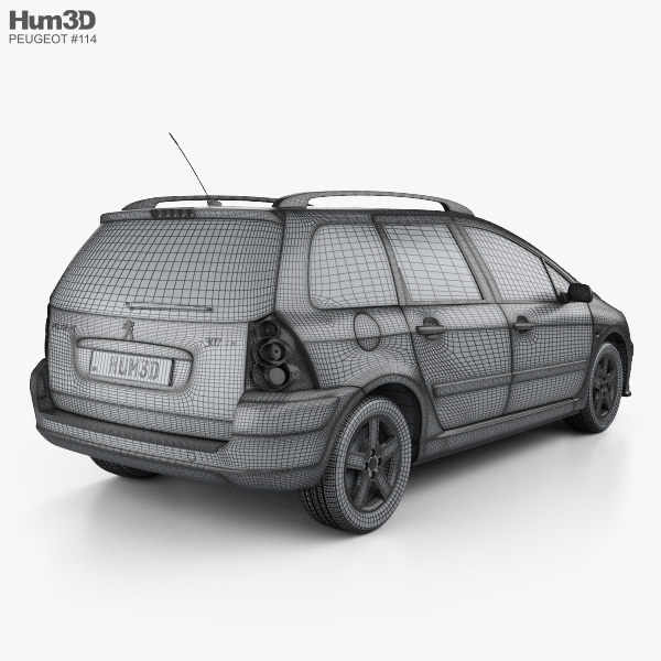 Peugeot 307 SW 2005 3D Model - Vehicles On Hum3D