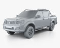 Peugeot Pick Up 4x4 2020 3d model clay render