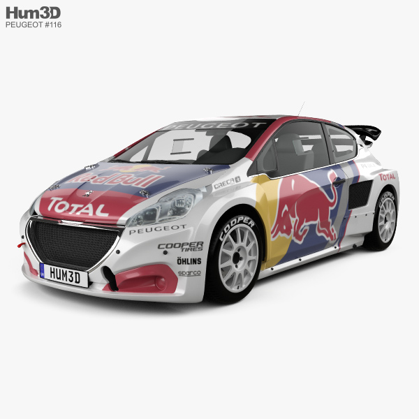Peugeot 208 WRX 2018 3D model