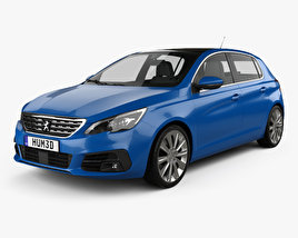 Peugeot 308 hatchback 2020 3D model