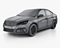 Peugeot 308 Berlina 2017 Modello 3D wire render
