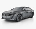 Peugeot 508 liftback GT 2021 Modello 3D wire render