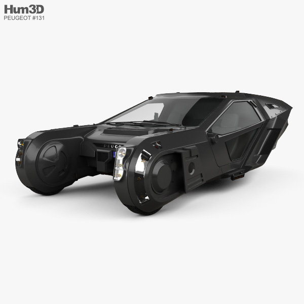 Peugeot Blade Runner 2049 Spinner 2018 3D 모델 