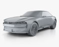 Peugeot e-Legend 2019 3d model clay render