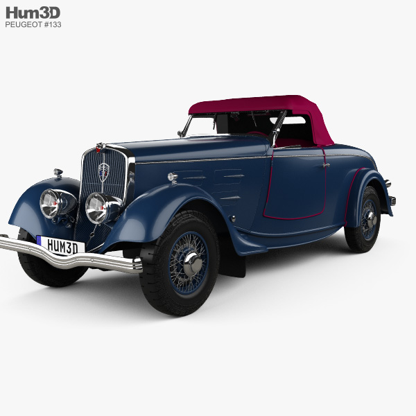Peugeot 601 Родстер 1934 3D модель