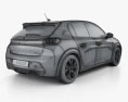 Peugeot 208 GT-Line 2021 3D модель