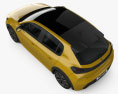 Peugeot 208 GT-Line 2021 Modello 3D vista dall'alto