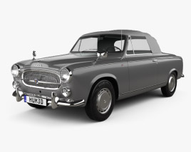 Peugeot 403 convertible 1959 3D model