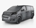 Peugeot Expert Panel Van L2 2022 3D 모델  wire render