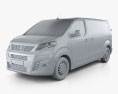Peugeot Expert Panel Van L2 2022 3D 모델  clay render