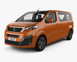 Peugeot Traveller Allure with HQ interior 2019 3D model