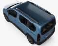 Peugeot Rifter 2021 Modello 3D vista dall'alto