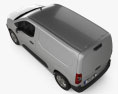 Peugeot Partner 2022 3D-Modell Draufsicht