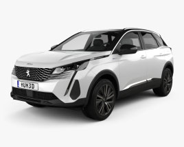 Peugeot 3008 hybrid4 2020 Modelo 3d