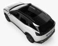 Peugeot 3008 hybrid4 2020 Modello 3D vista dall'alto