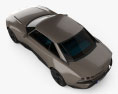 Peugeot e-Legend con interior 2018 Modelo 3D vista superior