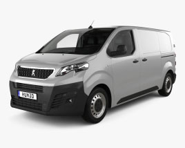 Peugeot Expert Panel Van L2 з детальним інтер'єром 2019 3D модель