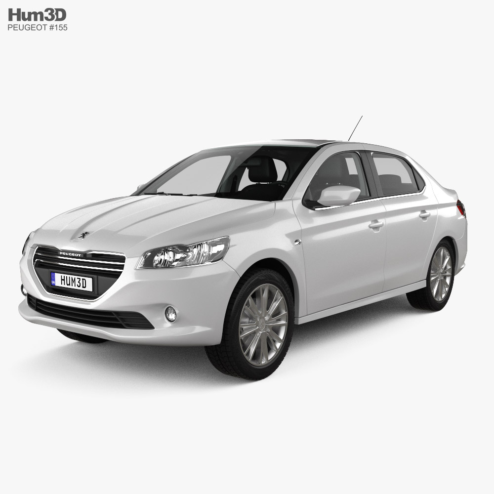 Peugeot 301 with HQ interior 2013 Modelo 3D
