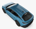 Peugeot 408 hybrid 2023 3d model top view