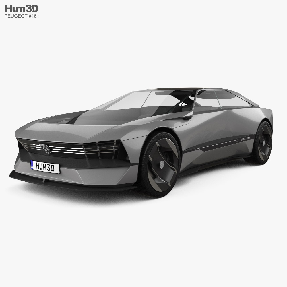 Peugeot Inception 2023 3D модель