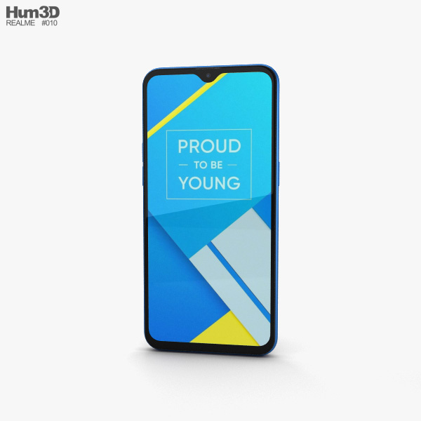 Realme C2 Diamond Blue 3D model