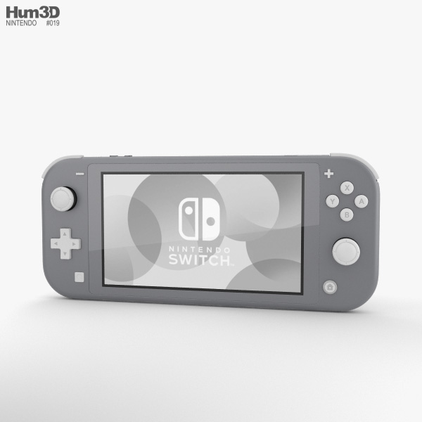 Nintendo Switch Lite Gray Modèle 3D