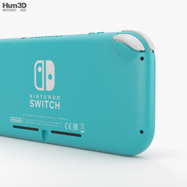 Nintendo Switch Lite Turquoise Modelo 3d 