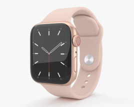 Apple Watch Series 5 40mm Gold Aluminum Case with Sport Band 3D 모델 