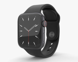 Apple Watch Series 5 40mm Space Gray Aluminum Case with Sport Band Modelo 3D