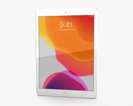 Apple iPad 10.2 Cellular Gold Modello 3D