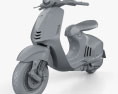 Piaggio Vespa 946 2013 3D 모델  clay render