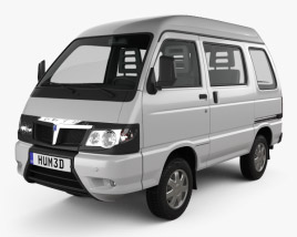 Piaggio Porter Glass Van 2015 Modèle 3D