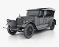 Pierce-Arrow Model 33 7-passenger Touring 1924 3d model wire render