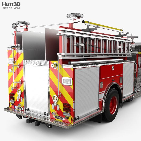 Pierce Fire Truck Pumper 2015 3D model - Vehicles on Hum3D