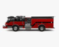 Pierce Vienna Pumper Fire Truck E402 with HQ interior 2014 3d model side view