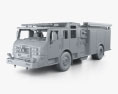 Pierce Vienna Pumper Fire Truck E402 with HQ interior 2014 3d model clay render