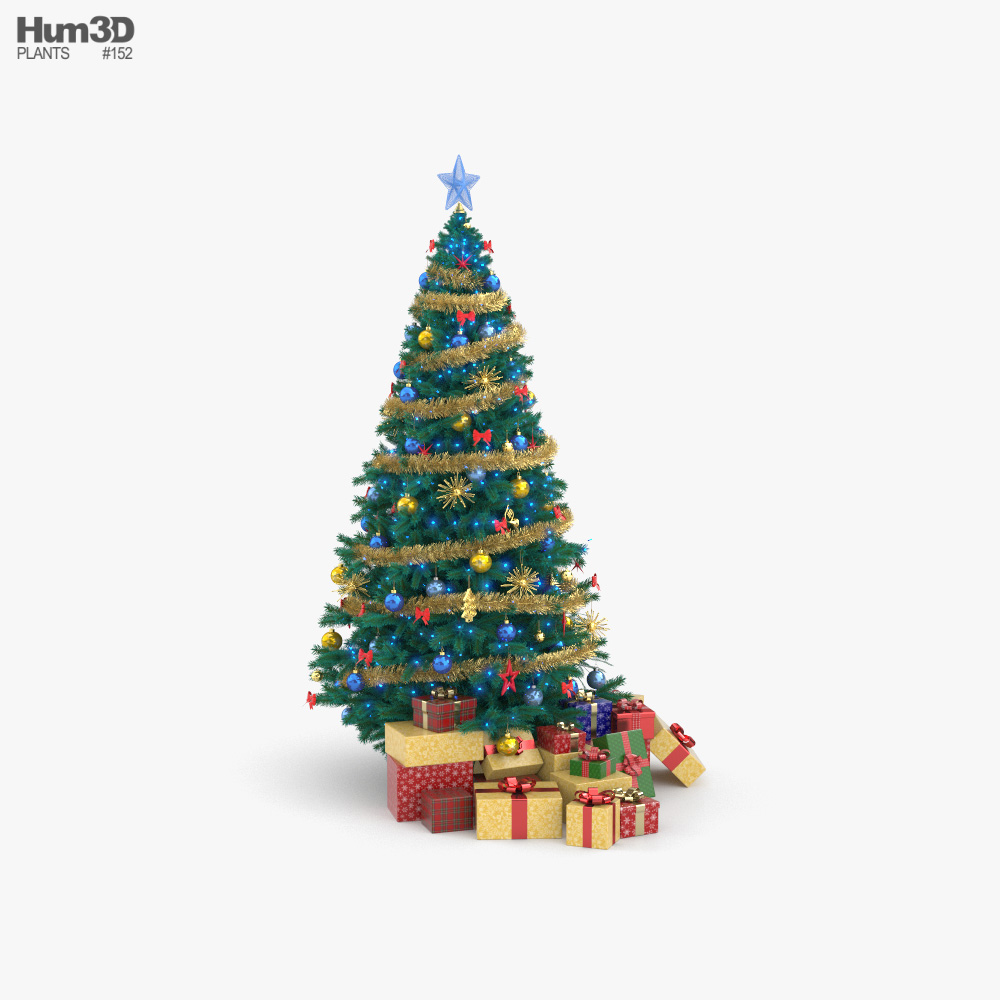 Árvore de Natal modelo 3D - Plantas no Hum3D